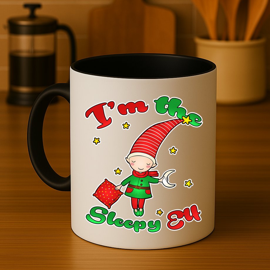 Christmas I'm The Sleepy Elf Mug