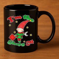 Christmas I'm The Sleepy Elf 11oz C Handle Ceramic Mug