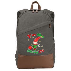 Christmas I'm The Sleepy Elf Cotton Canvas Backpack