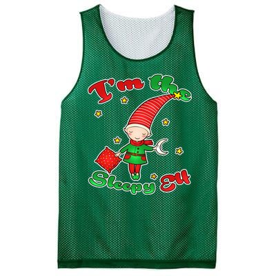 Christmas I'm The Sleepy Elf Mesh Reversible Basketball Jersey Tank