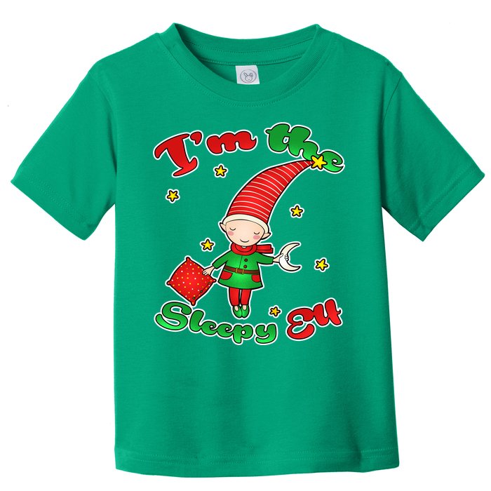 Christmas I'm The Sleepy Elf Toddler T-Shirt