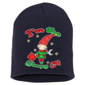 Christmas I'm The Sleepy Elf Short Acrylic Beanie