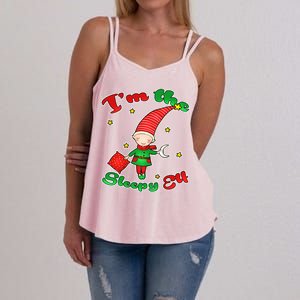 Christmas I'm The Sleepy Elf Women's Strappy Tank