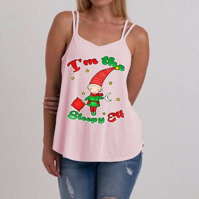 Christmas I'm The Sleepy Elf Women's Strappy Tank