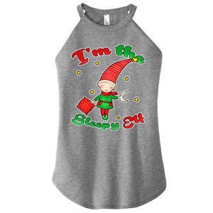 Christmas I'm The Sleepy Elf Women's Perfect Tri Rocker Tank