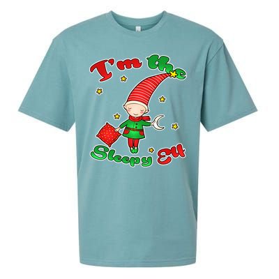 Christmas I'm The Sleepy Elf Sueded Cloud Jersey T-Shirt