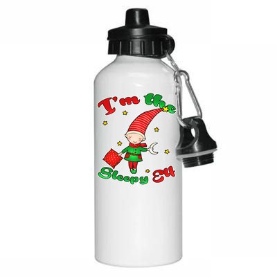 Christmas I'm The Sleepy Elf Aluminum Water Bottle 