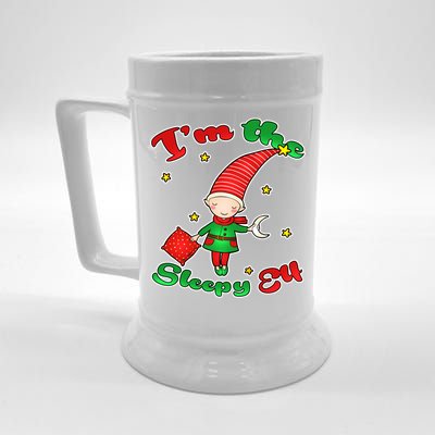 Christmas I'm The Sleepy Elf Beer Stein