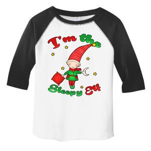 Christmas I'm The Sleepy Elf Toddler Fine Jersey T-Shirt