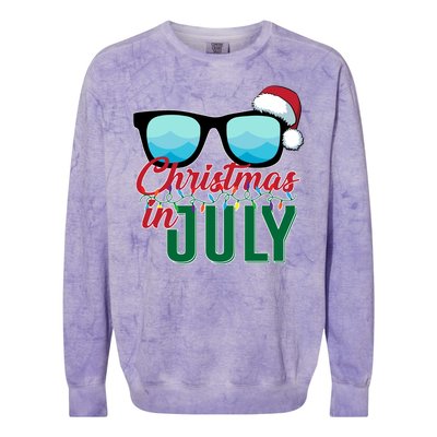 Christmas In July Colorblast Crewneck Sweatshirt