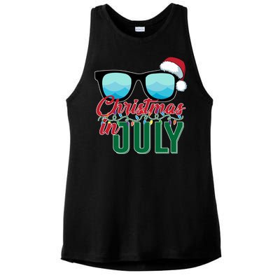 Christmas In July Ladies PosiCharge Tri-Blend Wicking Tank