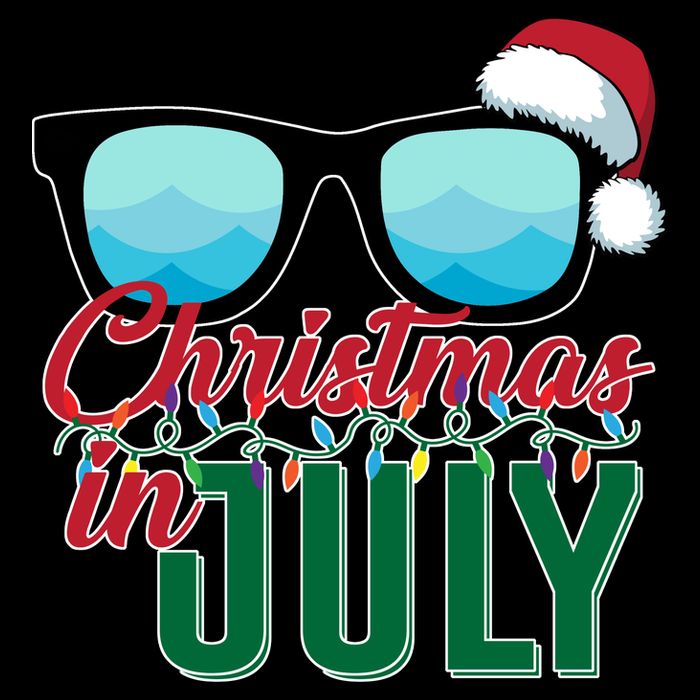 Christmas In July Drawstring Bag