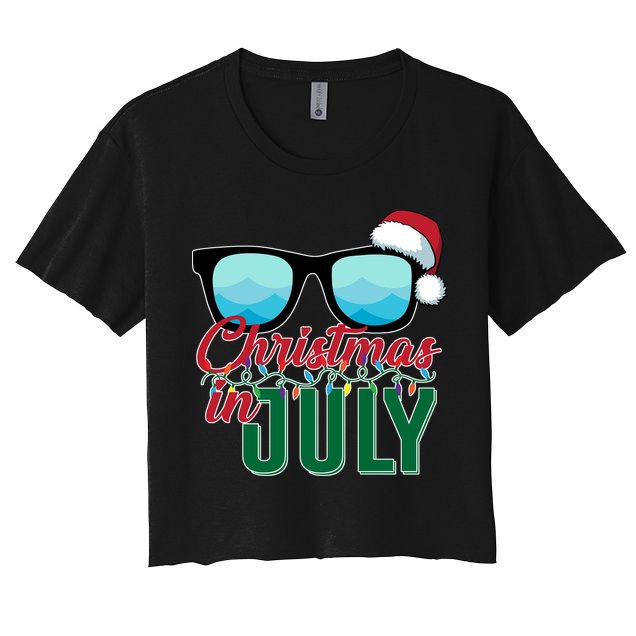 Christmas In July Crop Top