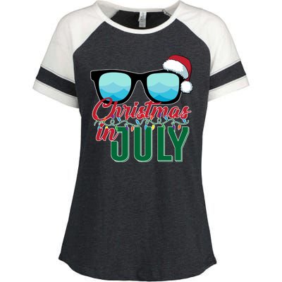 Christmas In July Enza Ladies Jersey Colorblock Tee