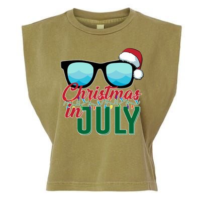 Christmas In July Garment-Dyed Women's Muscle Tee