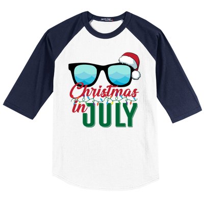 Christmas In July Baseball Sleeve Shirt