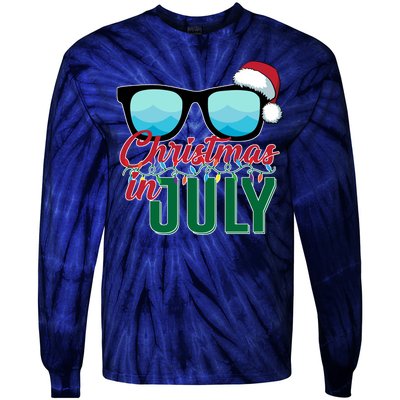 Christmas In July Tie-Dye Long Sleeve Shirt