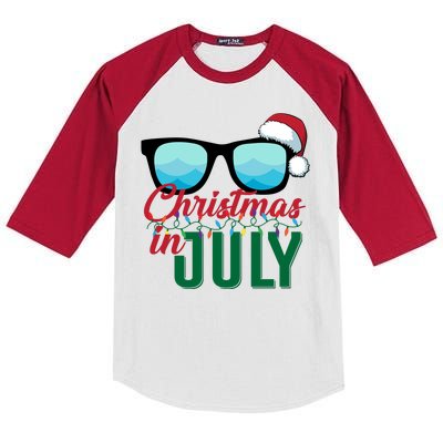 Christmas In July Kids Colorblock Raglan Jersey