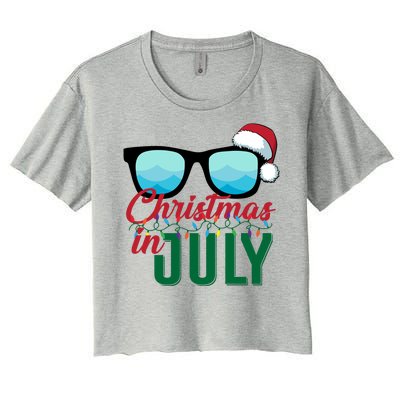 Christmas In July Women's Crop Top Tee