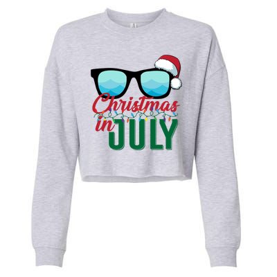 Christmas In July Cropped Pullover Crew