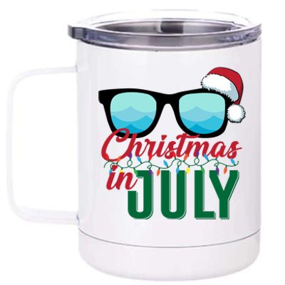 Christmas In July 12 oz Stainless Steel Tumbler Cup