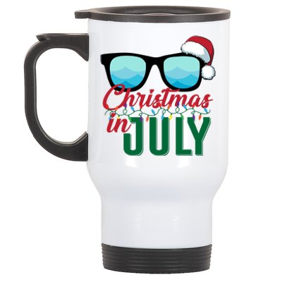 Christmas In July Stainless Steel Travel Mug