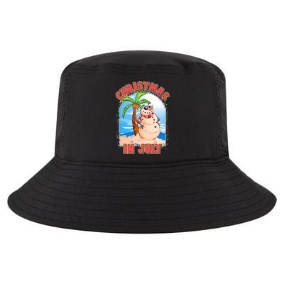 Christmas In July Beach Sand Snowman Cool Comfort Performance Bucket Hat