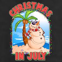 Christmas In July Beach Sand Snowman Cool Comfort Performance Bucket Hat