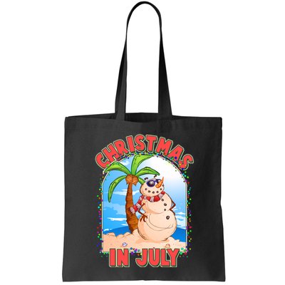Christmas In July Beach Sand Snowman Bag