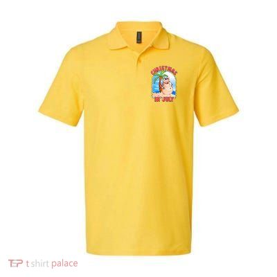 Christmas In July Beach Sand Snowman Polo