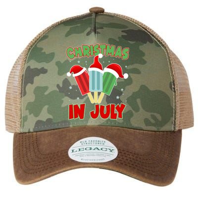 Christmas In July Festive Popsicles Legacy Tie Dye Trucker Hat