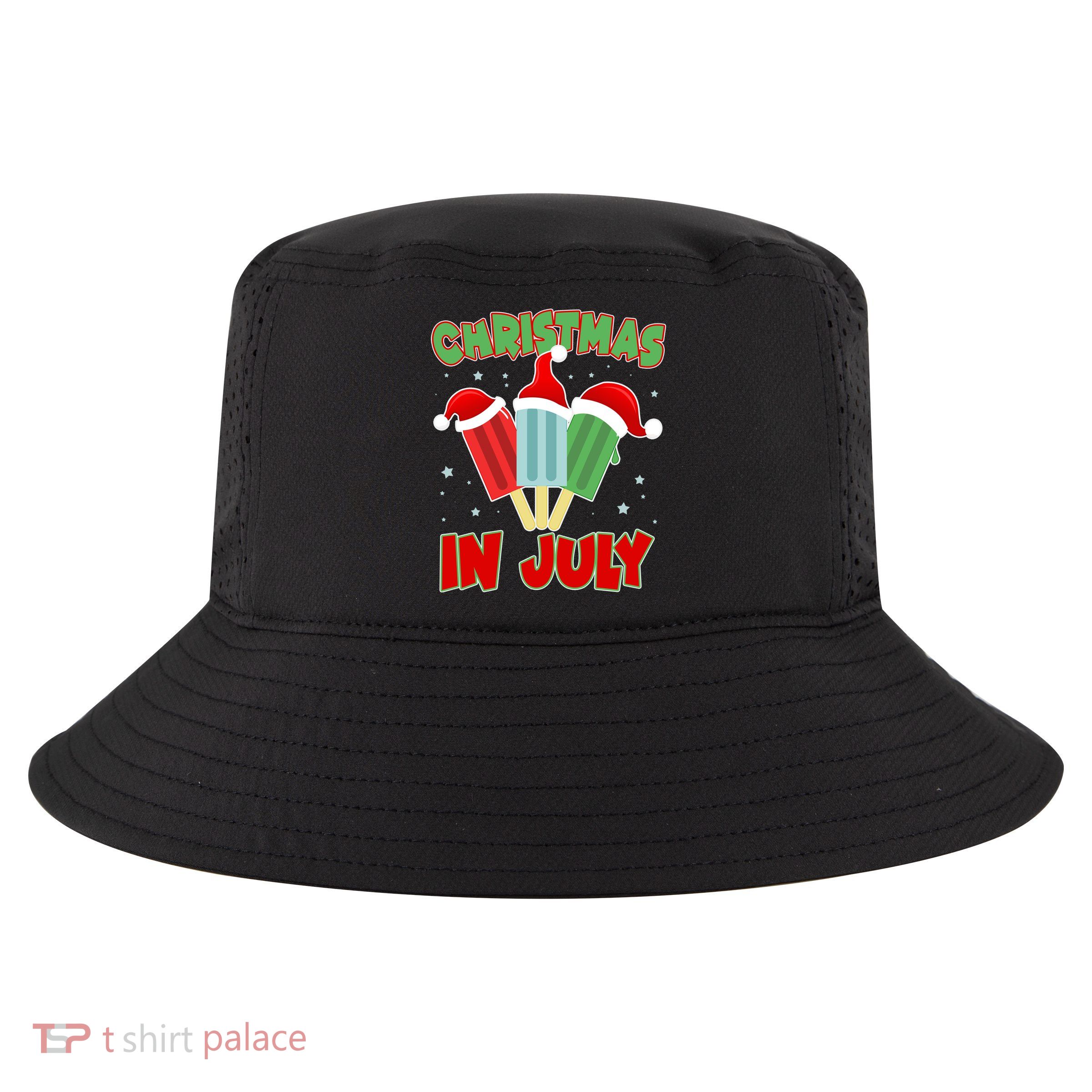 Christmas In July Festive Popsicles Cool Comfort Performance Bucket Hat