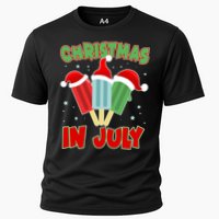 Christmas In July Festive Popsicles Cooling Performance Crew T-Shirt