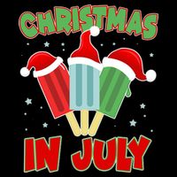 Christmas In July Festive Popsicles Cooling Performance Crew T-Shirt