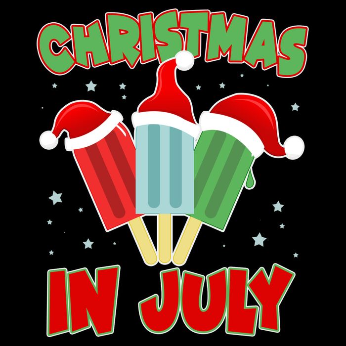 Christmas In July Festive Popsicles Cooling Performance Crew T-Shirt