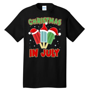 Christmas In July Festive Popsicles Tall T-Shirt