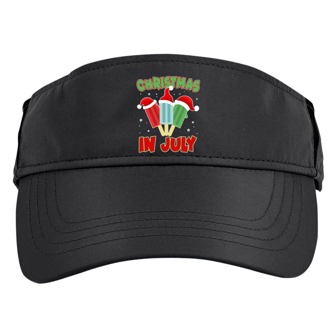 Christmas In July Festive Popsicles Adult Drive Performance Visor