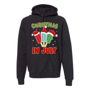 Christmas In July Festive Popsicles Premium Hoodie