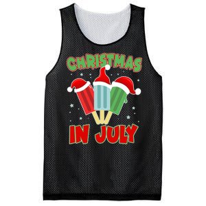 Christmas In July Festive Popsicles Mesh Reversible Basketball Jersey Tank