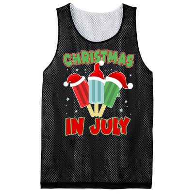 Christmas In July Festive Popsicles Mesh Reversible Basketball Jersey Tank