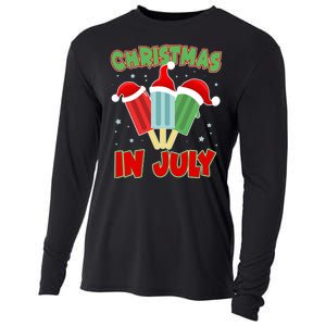 Christmas In July Festive Popsicles Cooling Performance Long Sleeve Crew