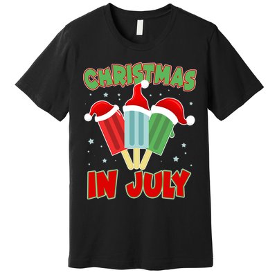 Christmas In July Festive Popsicles Premium T-Shirt