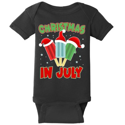 Christmas In July Festive Popsicles Baby Bodysuit