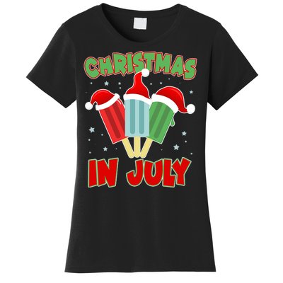 Christmas In July Festive Popsicles Women's T-Shirt