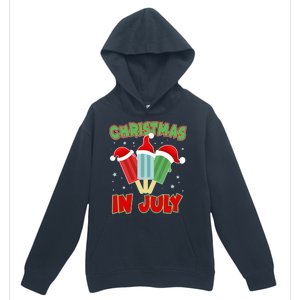 Christmas In July Festive Popsicles Urban Pullover Hoodie