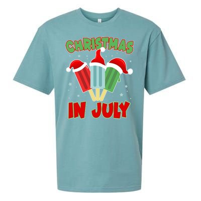 Christmas In July Festive Popsicles Sueded Cloud Jersey T-Shirt