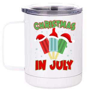 Christmas In July Festive Popsicles 12 oz Stainless Steel Tumbler Cup