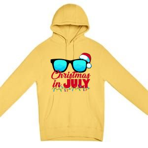 Christmas in July Santa Shades Premium Pullover Hoodie