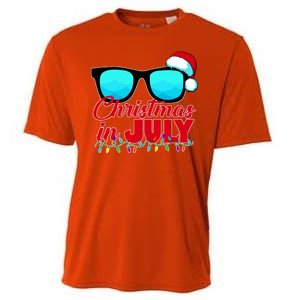 Christmas in July Santa Shades Cooling Performance Crew T-Shirt