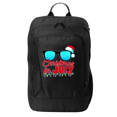 Christmas in July Santa Shades City Backpack